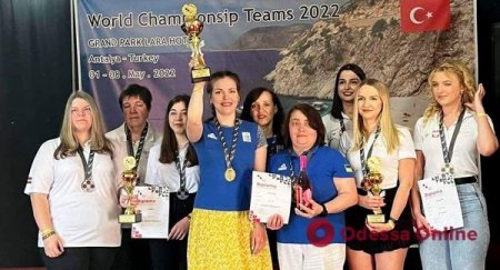 Виктория Мотричко завоевала "золото" и "серебро" командного чемпионата мира по международным шашкам