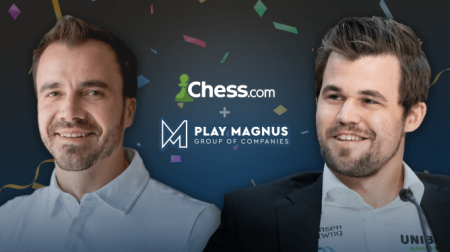 Chess.com официально купил "Плей Магнус груп"; Карлсен - новое лицо сайта